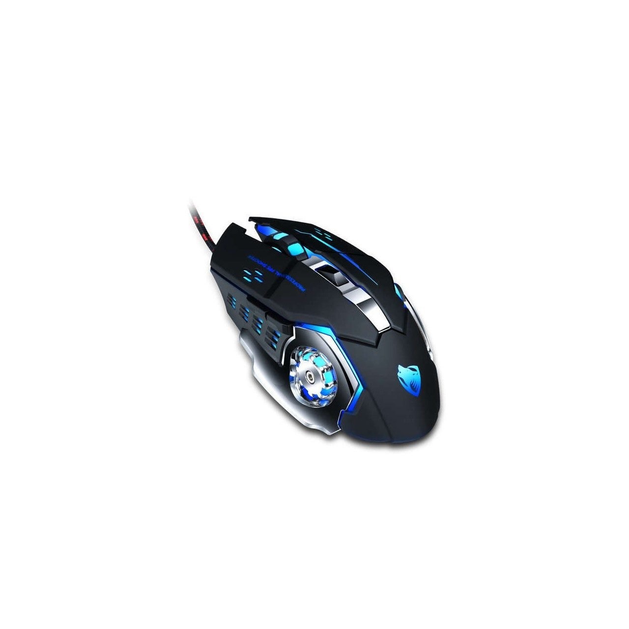 Chuột dây Gaming JVJ T-Wolf V6 - Tặng kèm lót chuột Logitech - Hàng chính hãng