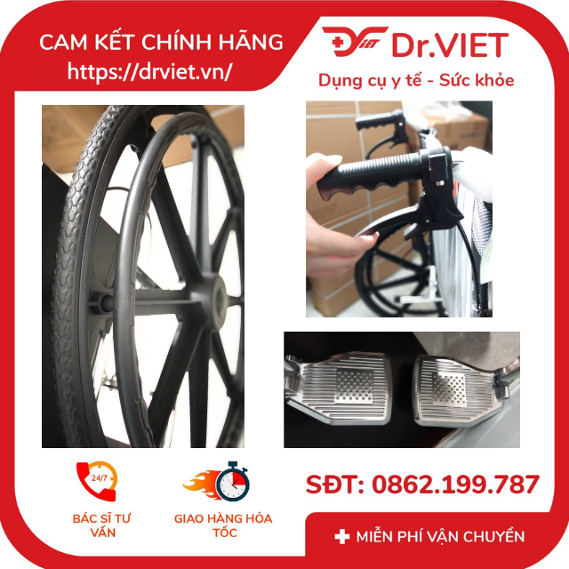 Xe lăn khung nhôm Lucass X-91L NEW Hỗ trợ người già đi lại khó, người di chuyển kém mặt nệm lưới, túi đựng đồ rộng rãi, gấp gọn tiện lợi,bánh mâm có thắng