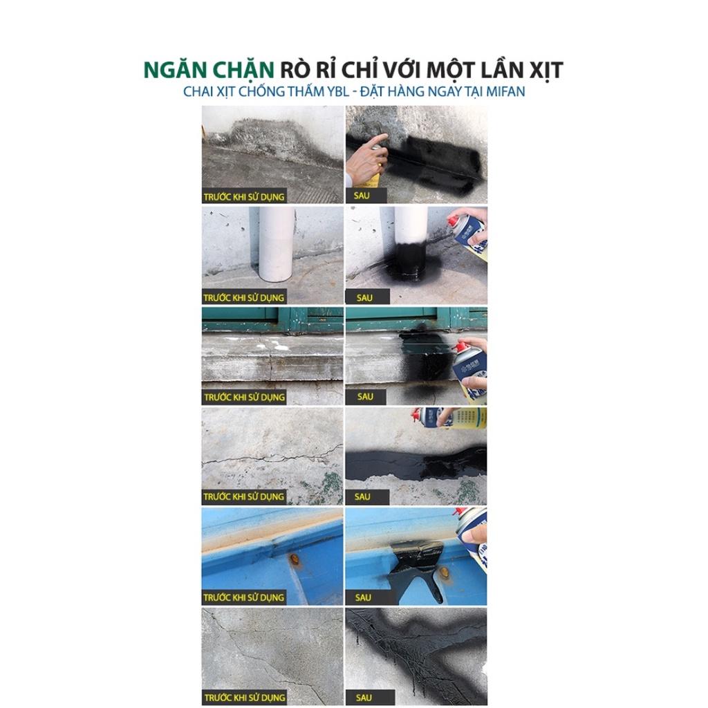 Bình xịt chống thấm, chống dột chống thấm nước hiểu quả sử dụng trên mọi loại bề mặt đa năng