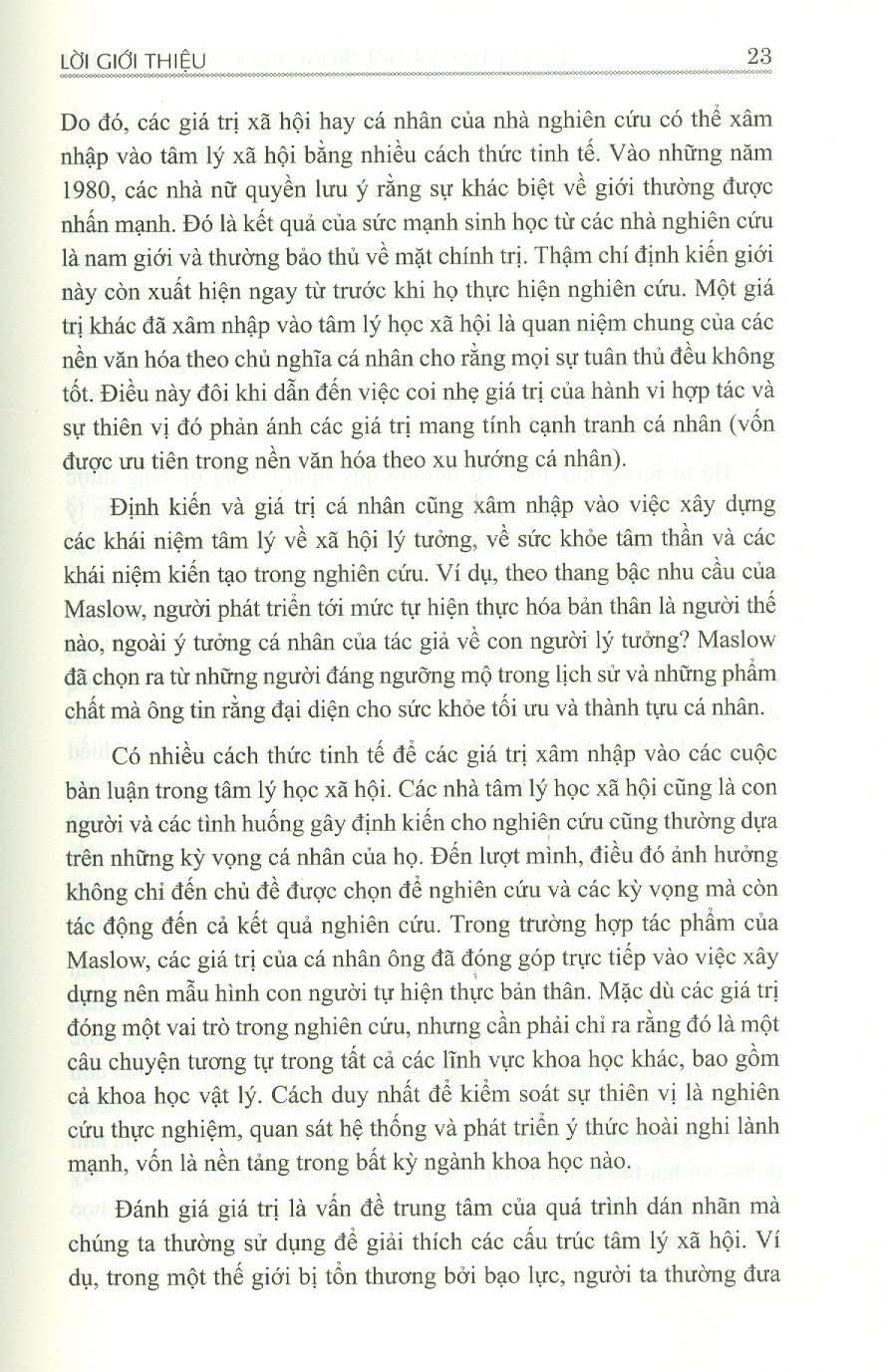 Tâm Lý Học Xã Hội Trong Cuộc Sống Hiện Đại (Tái bản lần 1) - Bìa Cứng