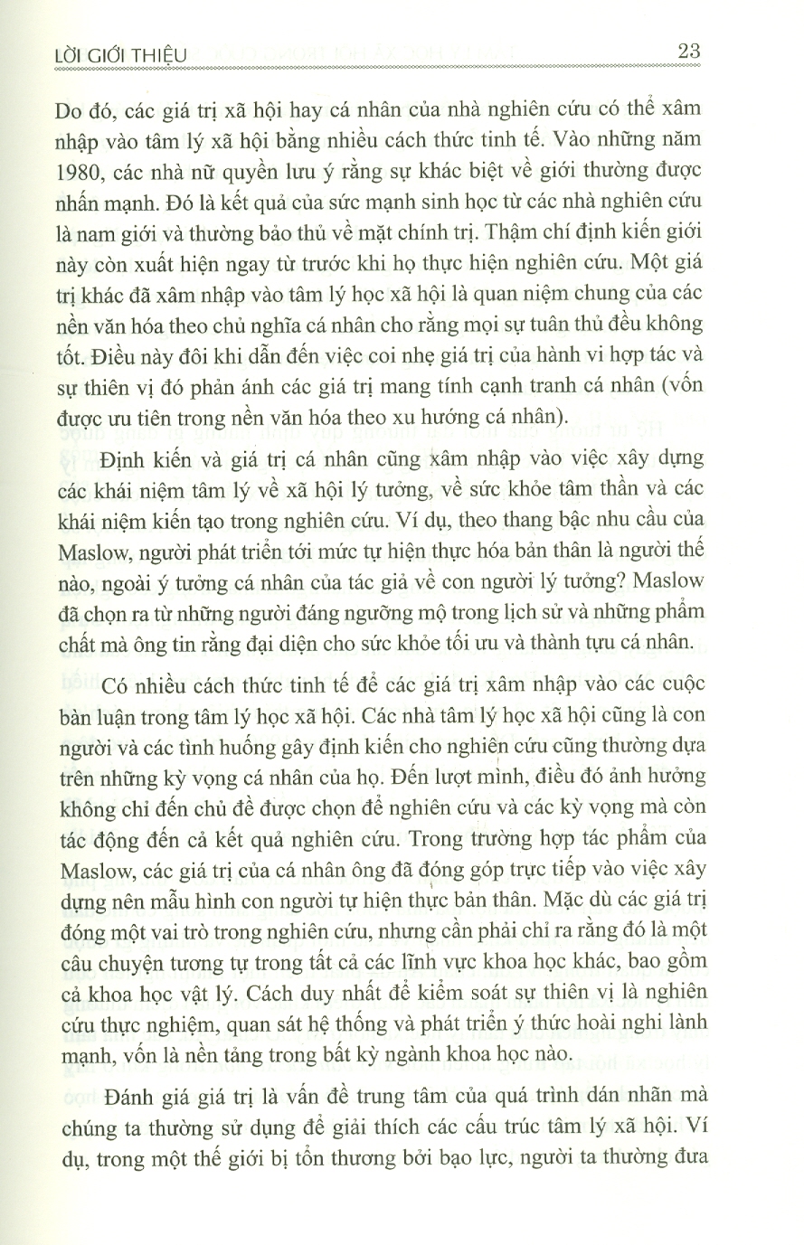 Tâm Lý Học Xã Hội Trong Cuộc Sống Hiện Đại - Bìa mềm