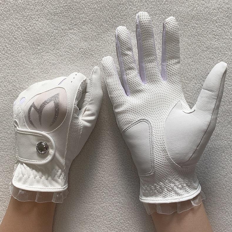 Găng tay bằng da nữ golf mới thoải mái Size: 21