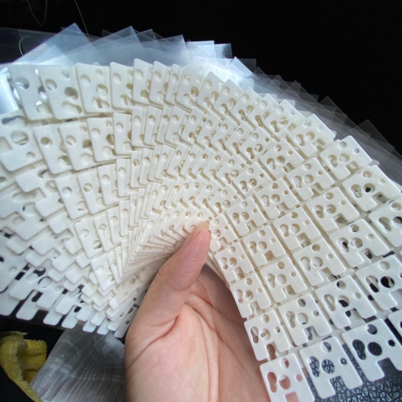 Bàn phím cơ tùy chỉnh phong cách mới nhất miếng đệm dưới trục màu trắng ixpe 8 lần miếng đệm một trục bằng bông câm phổ biến có thể tráo đổi nóng 8 lần
