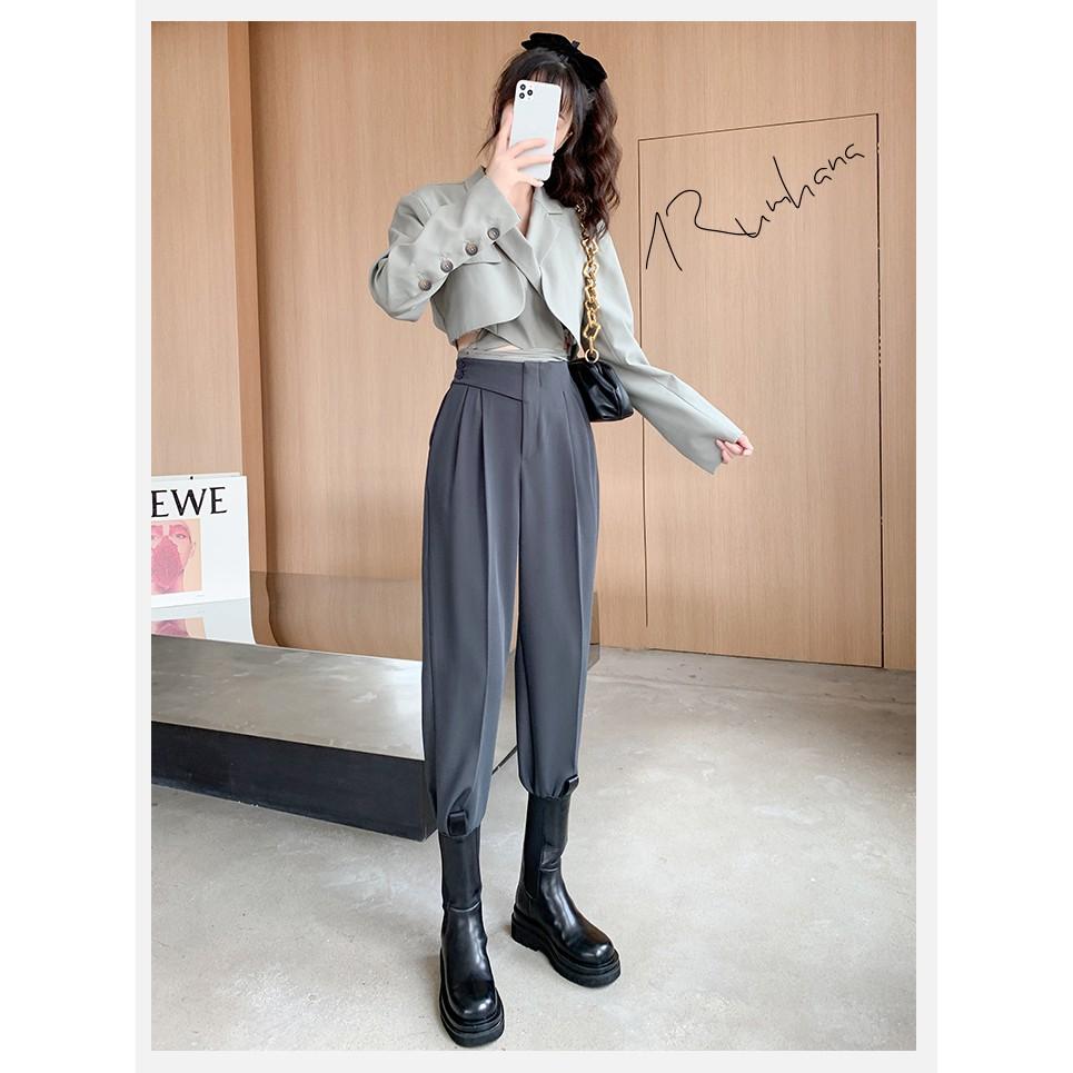Quần Baggy Cạp Chéo Lưng Chun Sau M103 RumHana