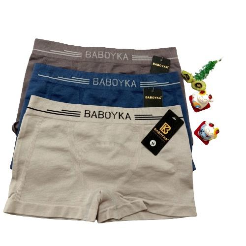 COMBO 3 Quần Lót Nam Sịp Đùi Nam Chất Bambo Thương Hiệu BABOYKA Thoáng Mát Khi Mặc, Co Giãn 4 Chiều
