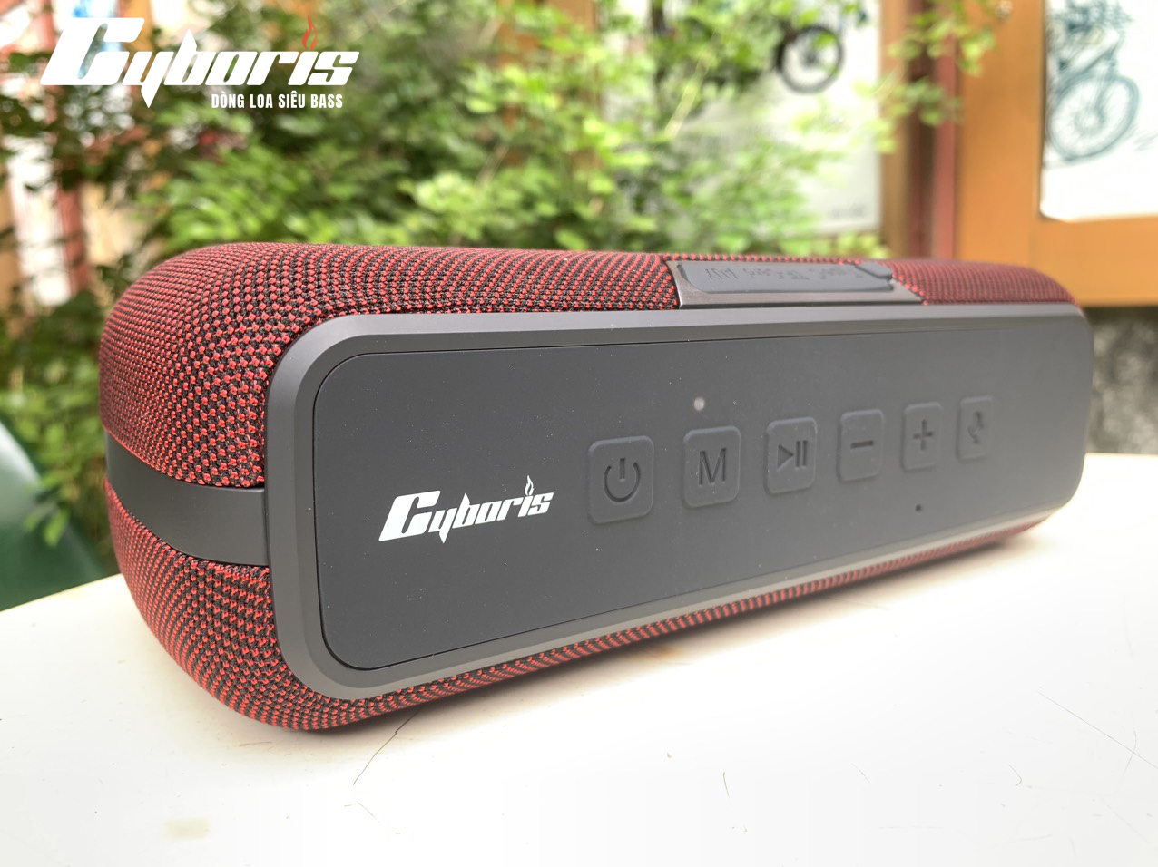 Loa Bluetooth Cyboris V7 Pro, Loa siêu Bass, Công suất 60W, Chống nước IPX5, Pin 6600mAh. Hàng Chính Hãng