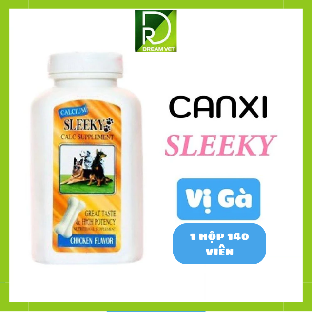 Canxi Thái Lan Sleeky chó mèo - canxi nano dinh dưỡng cho chó mang bầu