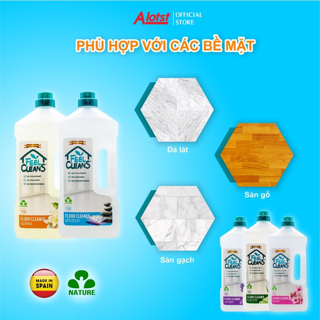 Nước Lau Sàn FeelCleans 1.5 Lít made in SpainGIAO NHANH 1H