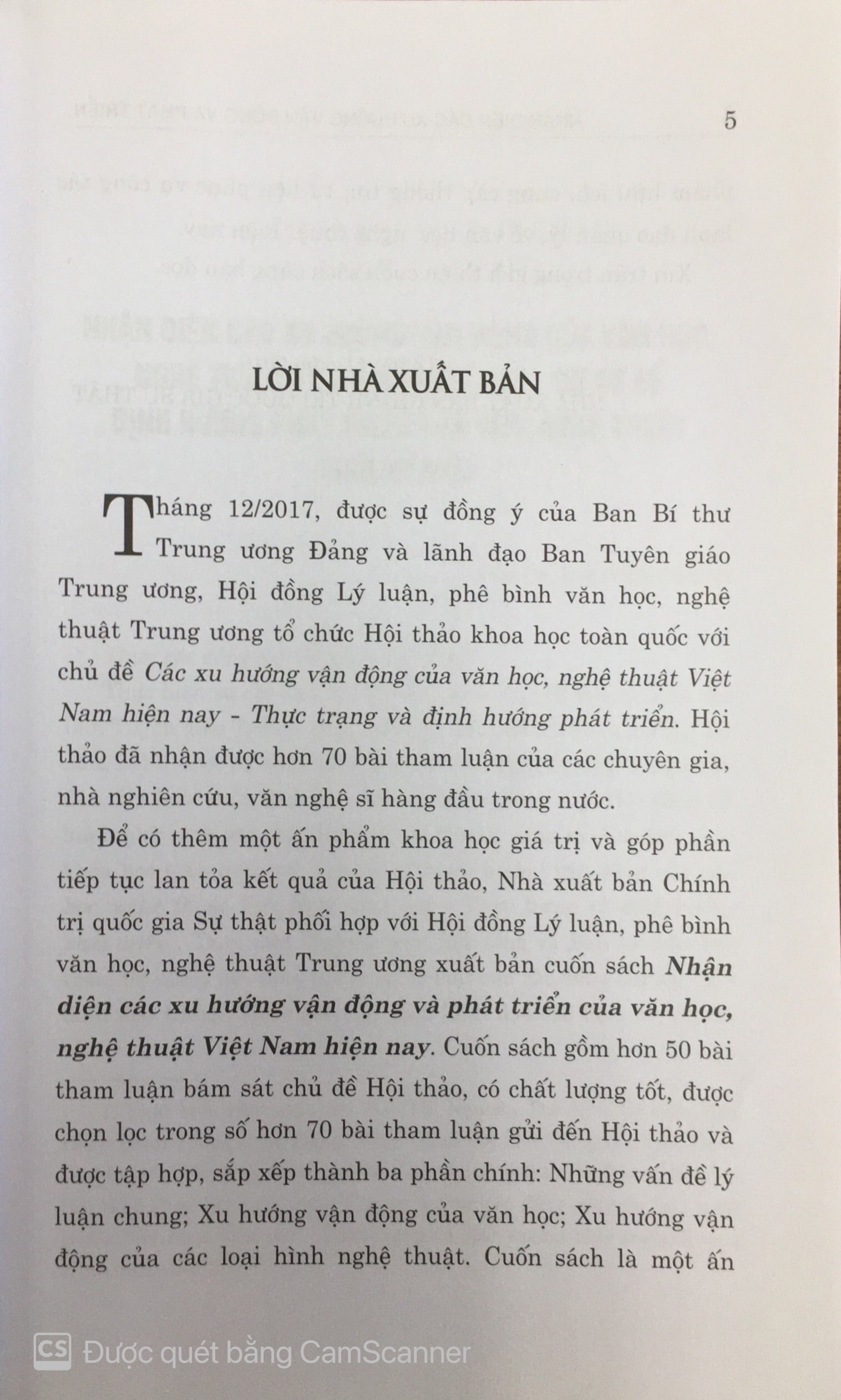 Nhận diện các xu hướng vận động và phát triển văn học  nghệ thuật Việt Nam hiện nay