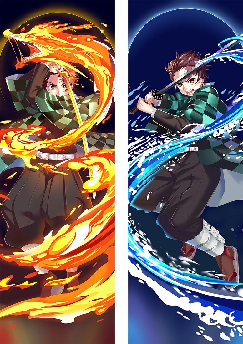 Anime Nhật Bản Trò Chơi Dakimakura Demon Slayer Áo Gối Gợi Cảm Kamado Tanjiro In Ôm Sát Cơ Thể Gối Otaku Pilow Waifu