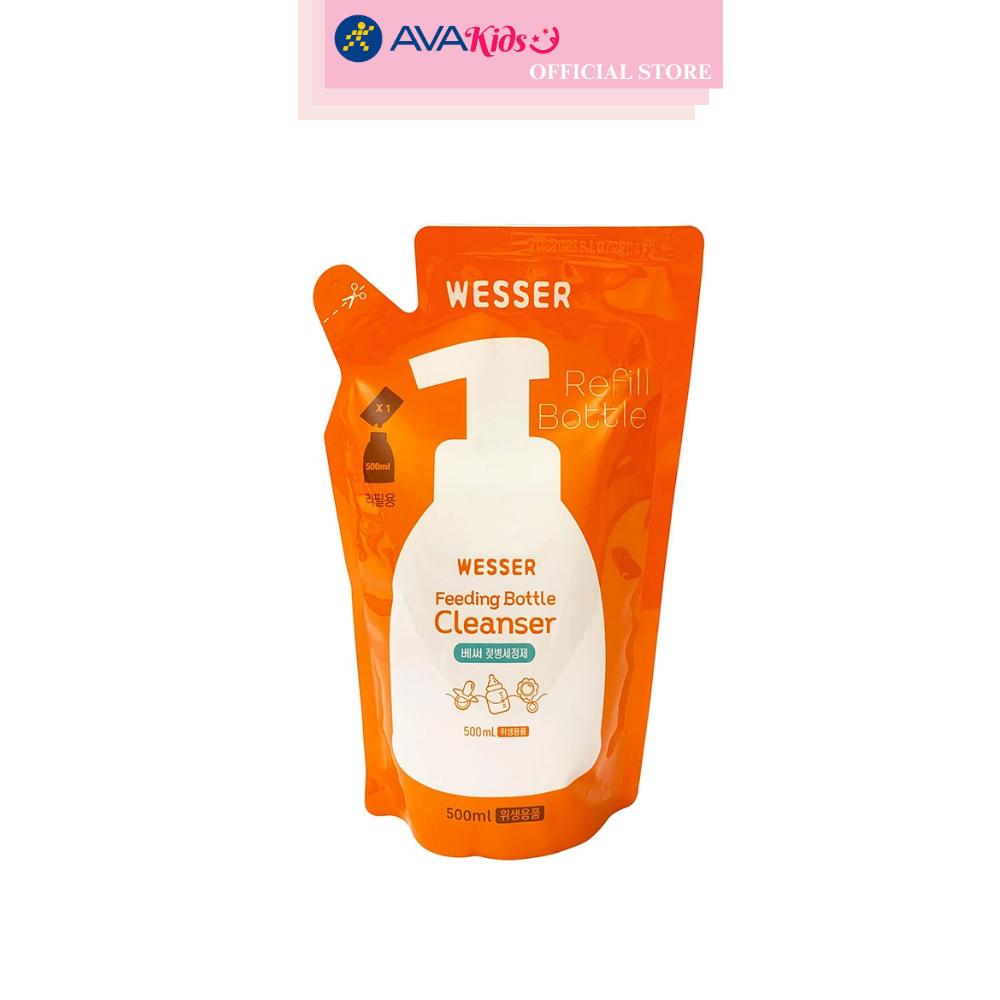 Nước rửa bình sữa Wesser túi 500 ml hương bưởi