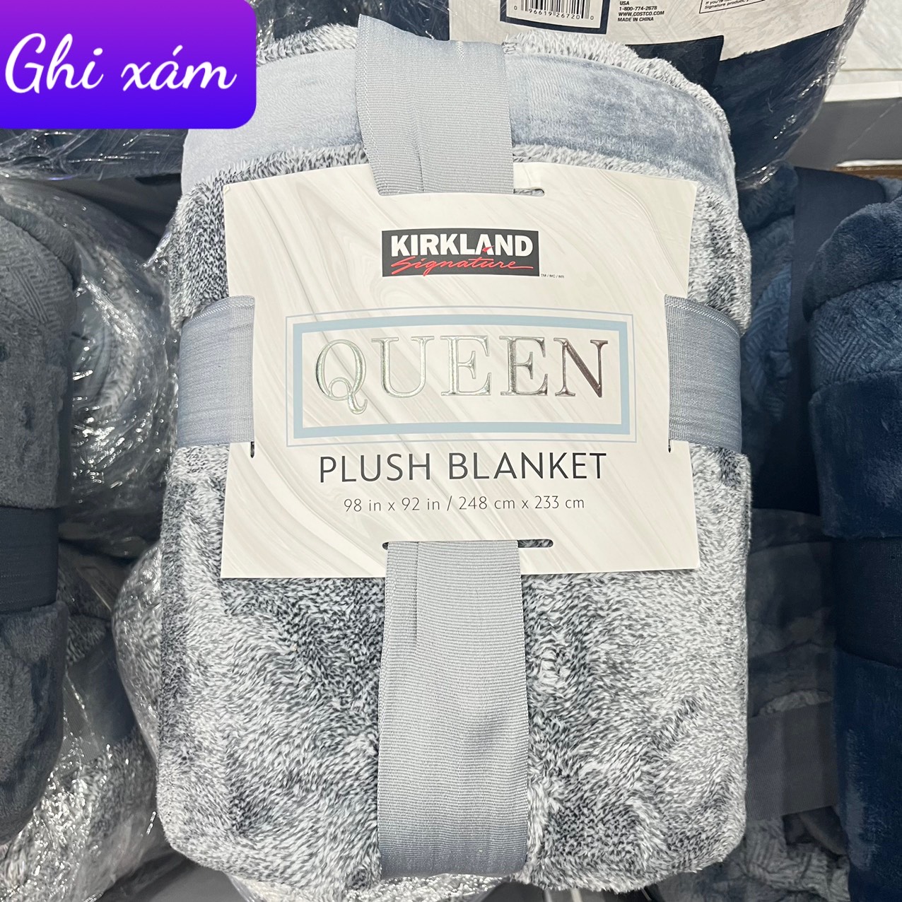 Chăn mền lông cừu KIRKLAND QUEEN Siêu Ấm Siêu Mềm Mượt