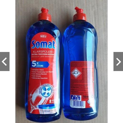 Nước làm bóng Somat 750ml NK Đức cho máy rửa chén bát