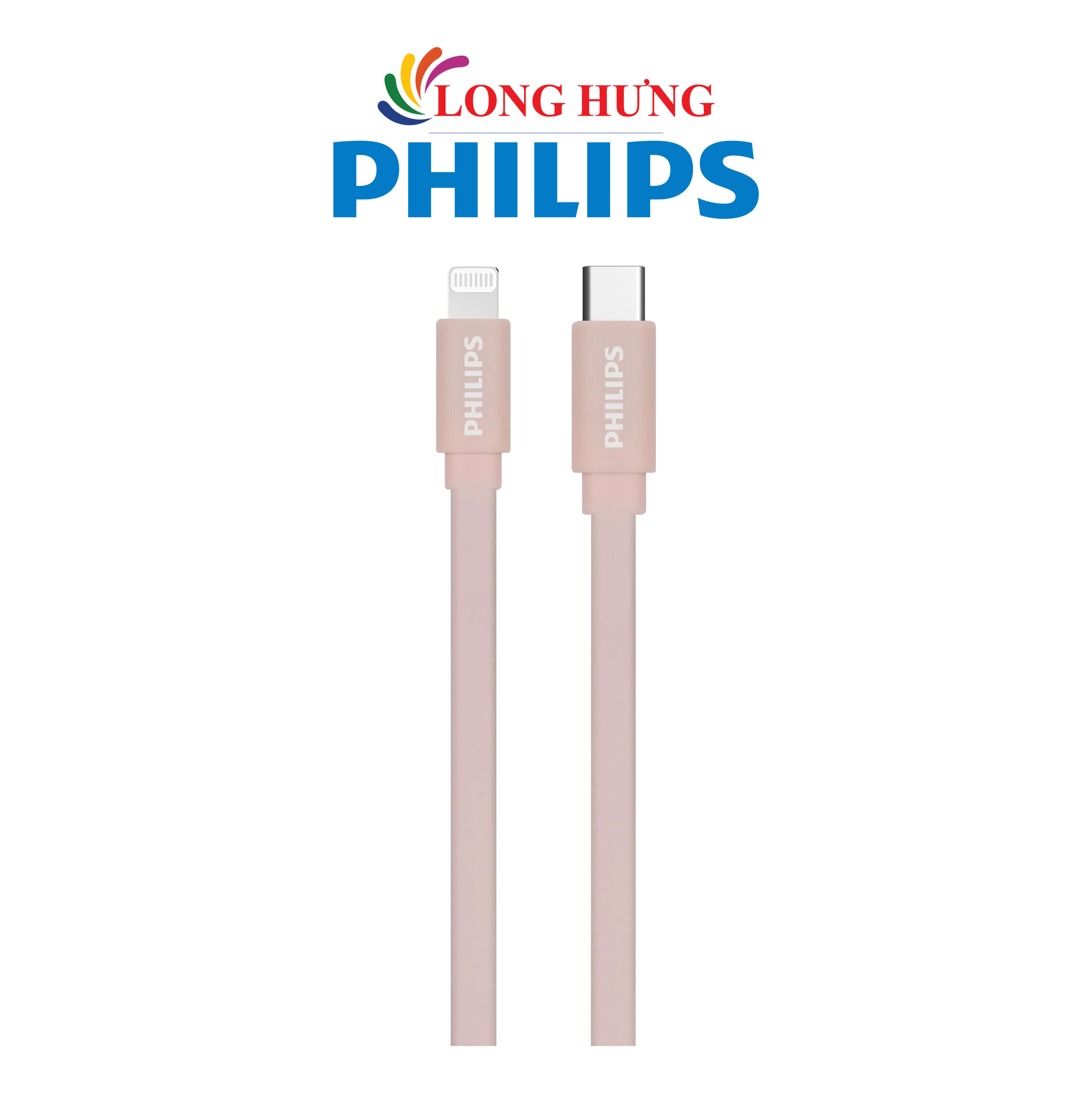 Cáp USB Type-C dành cho iP Philips MFI 1.2m DLC7546V/97 - Hàng chính hãng