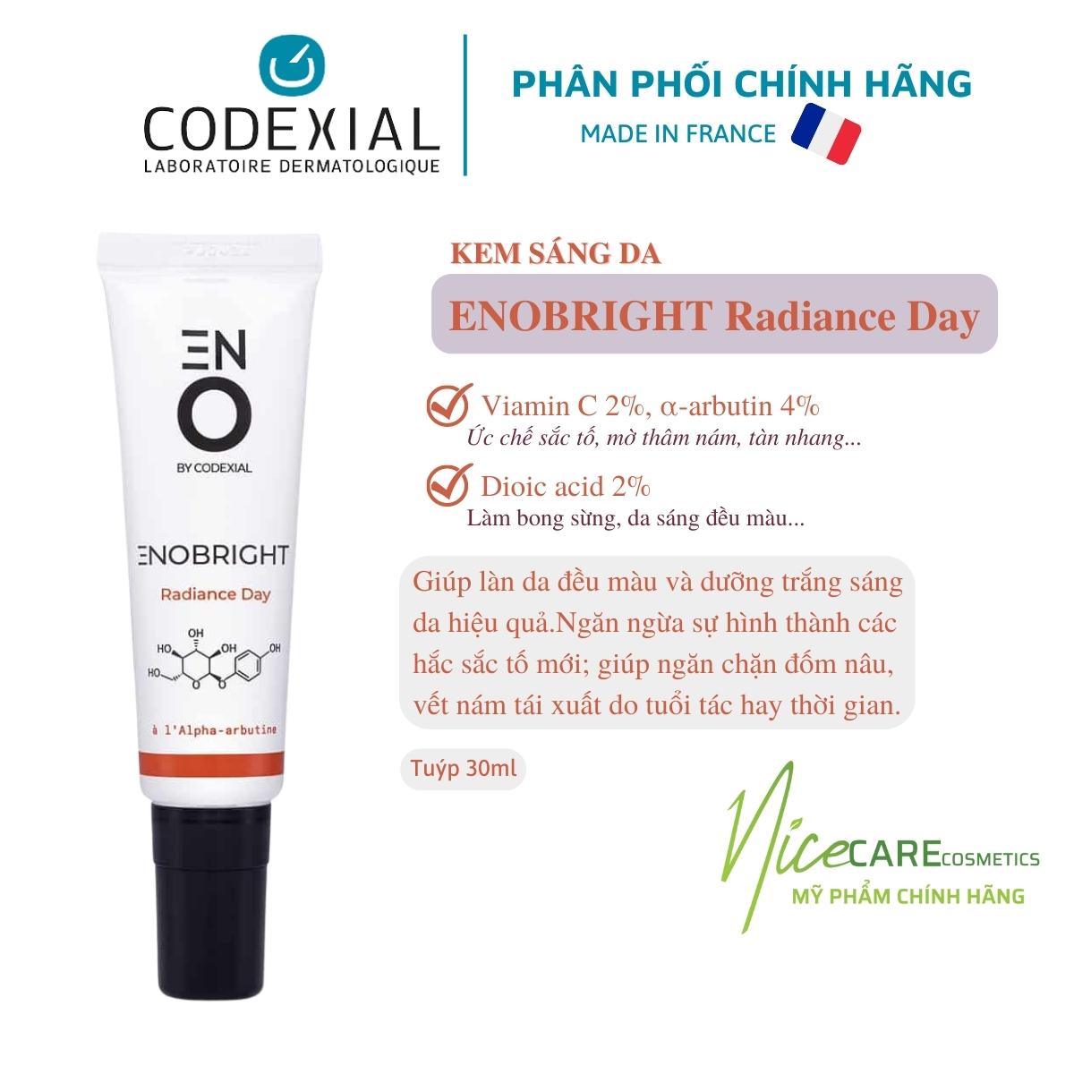 Kem Dưỡng Trắng Sáng Da Enobright Radiance Day By CODEXIAL - Pháp