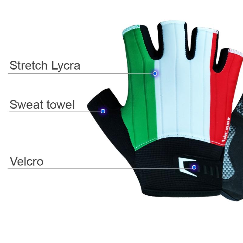 Ngón Găng Tay Xe Đạp Thoáng Khí Chống Trơn Trượt Miếng Gel MTB Xe Đạp Đường Bộ Găng Tay Nam Nữ Xe Đạp Thể Thao Ngoài Trời Găng Tay