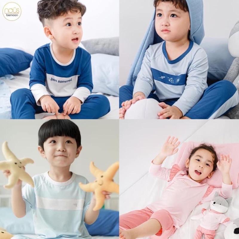 Bộ quần áo dài tay pyjama xanh tàu bay 2-5 tuổi