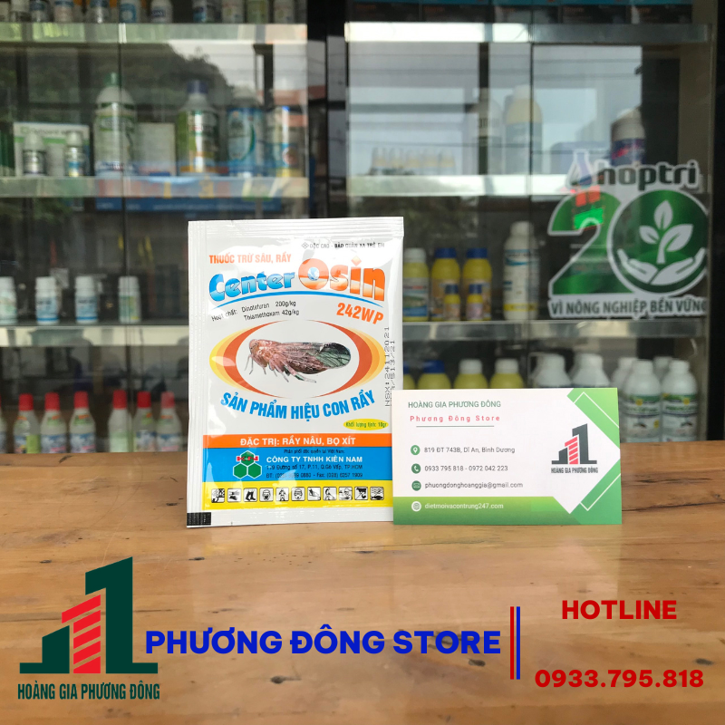 Thuốc trừ sâu rầy nâu và bọ trĩ trên lúa CenterOsin 242WP