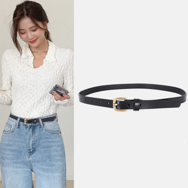 Thắt lưng nữ dây nịt nữ Nutushop da thật hàng cao cấp kiểu dáng thời trang cá tính - NT304