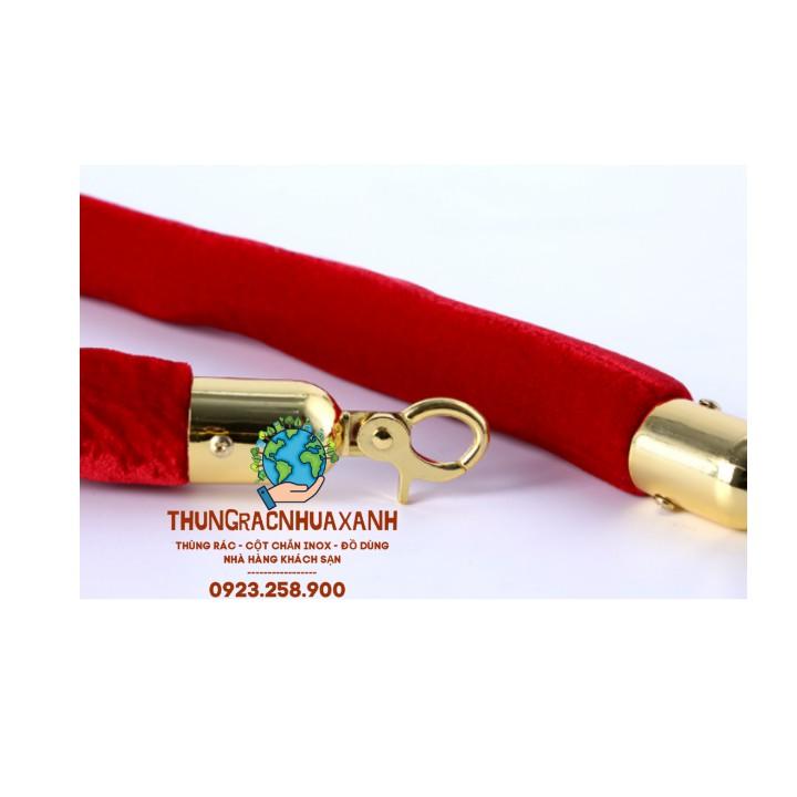 DÂY NHUNG NỐI CỘT CHẮN INOX 2 MÀU TRẮNG & VÀNG