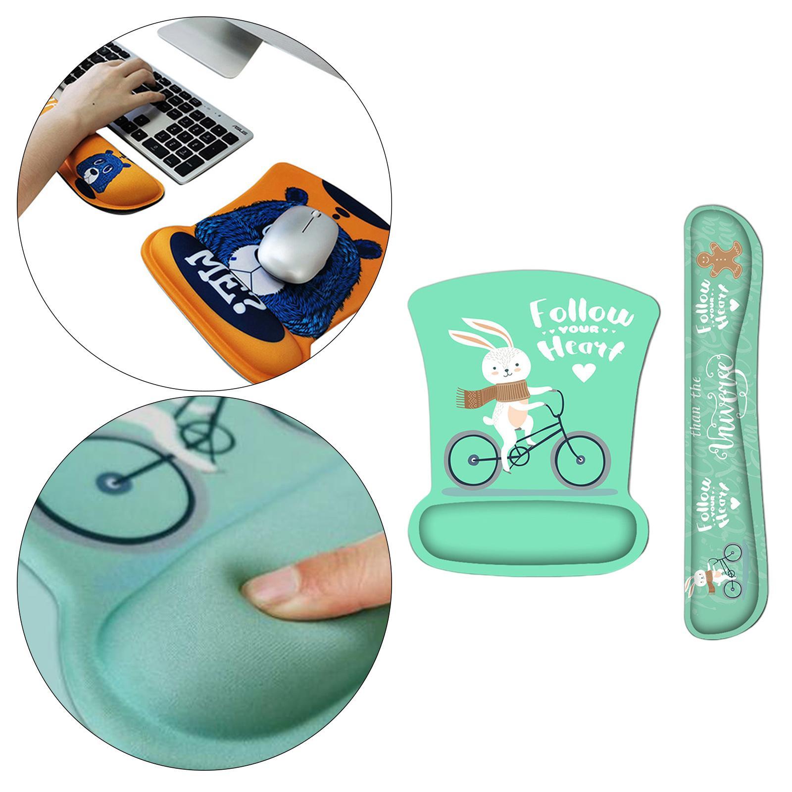 Mouse Pad Wrist Guard Bracer For Easy Typing For Computer Laptop Animal