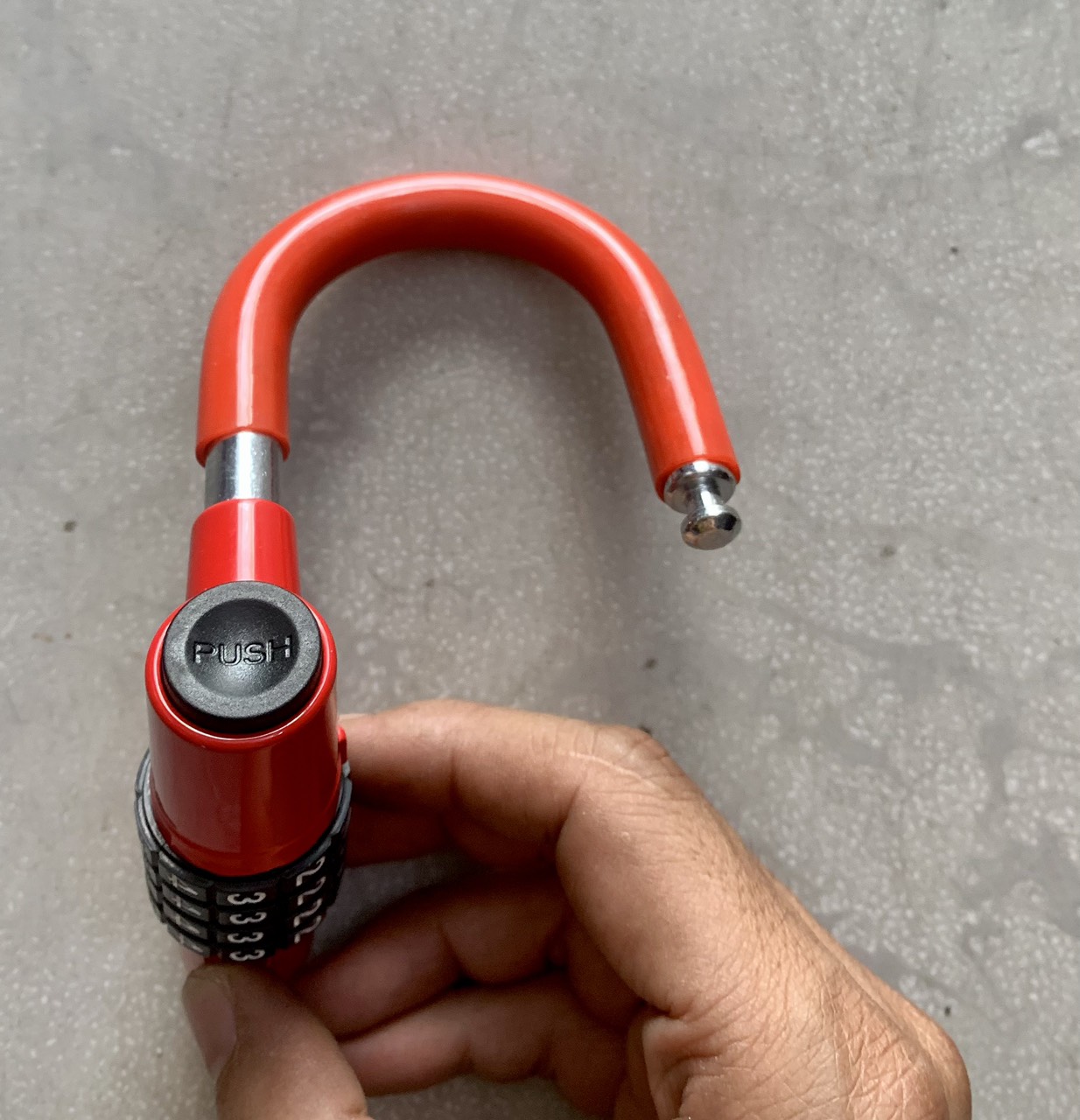 Ổ khóa số 4 số chữ U khóa xe đạp, xe máy, cổng, cửa, ...