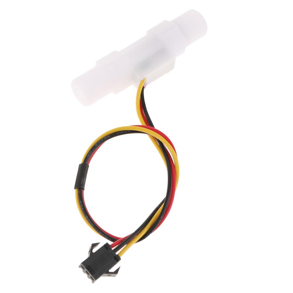 Có Dây Cảm Biến Lưu Lượng Đo G1 ''Nhựa Hiệu Ứng Hall Nước Lỏng Công Tắc Dòng Chảy Nhanh 0.3-3L/ min