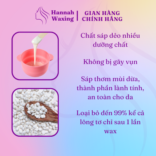 Combo 100g Sáp Wax Lông, Nồi Chống Dính Ceramic, Que gỗ tặng kèm