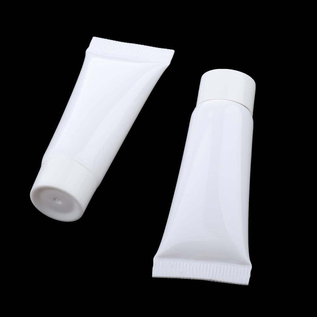 60 pieces 10ml empty tubes cosmetic containers Refillable plastic tube tubes for
