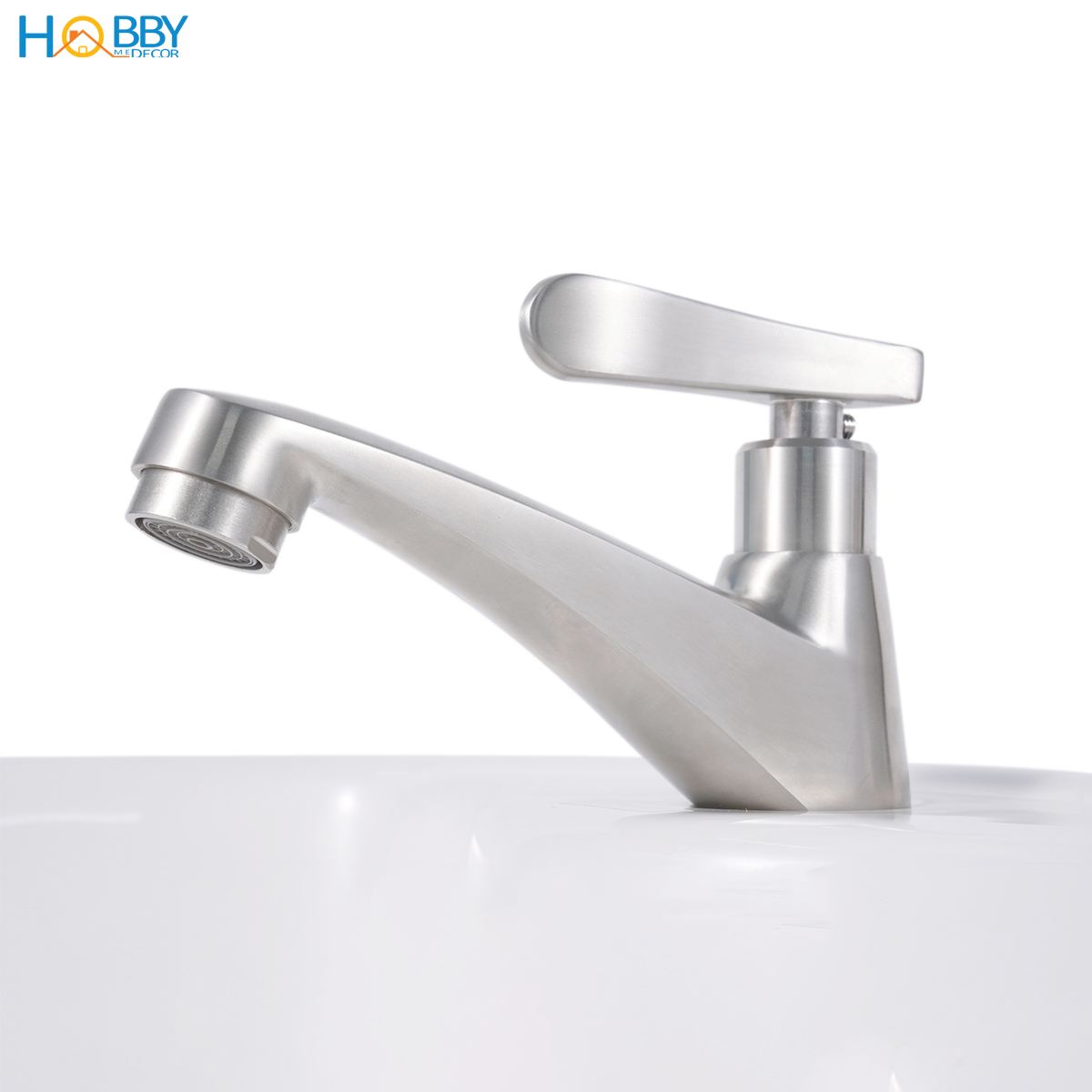 Vòi chậu rửa mặt lavabo dòng lạnh inox 304 Hobby home decor LBL6