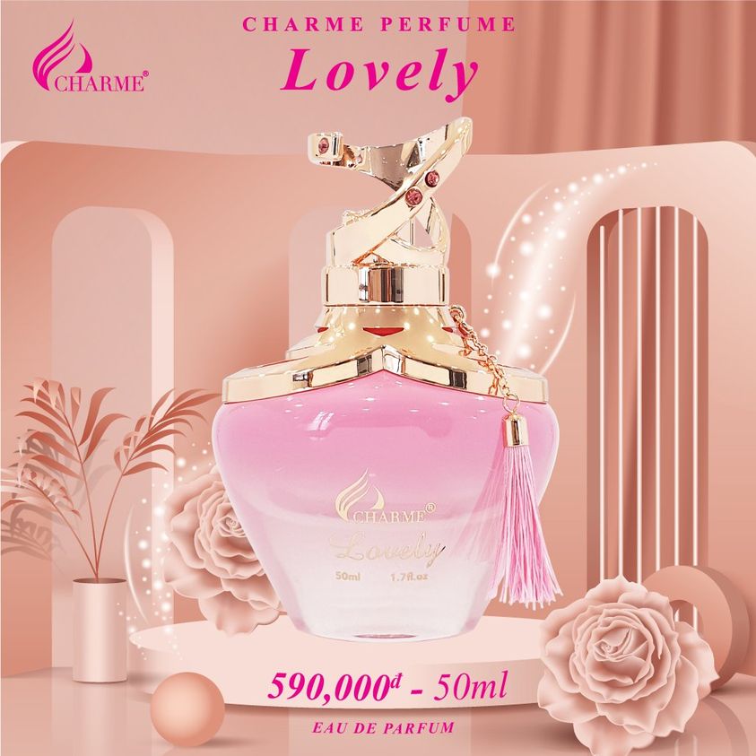 Nước Hoa Nữ CHARME LOVELY Quyến Rũ Sang Trọng và Tinh Tế Dành Cho Các Sự Kiện 50ml