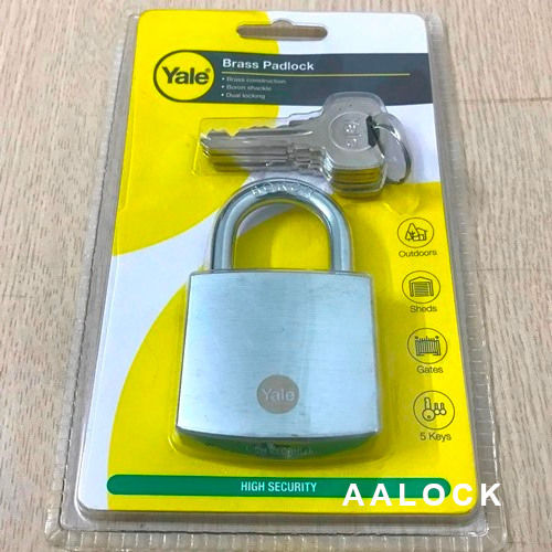 Ổ khoá bấm Yale Y120/50/127/1/5 size 50mm- loại khóa chống cắt, chống trộm cao cấp của Mỹ