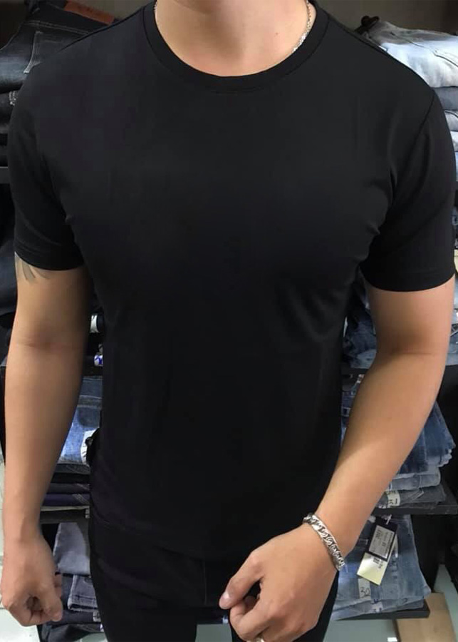 Áo Thun Nam Đen Dáng Vừa THUNDEN99