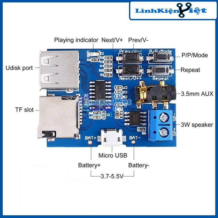 Module Giải Mã MP3+TF GM4563