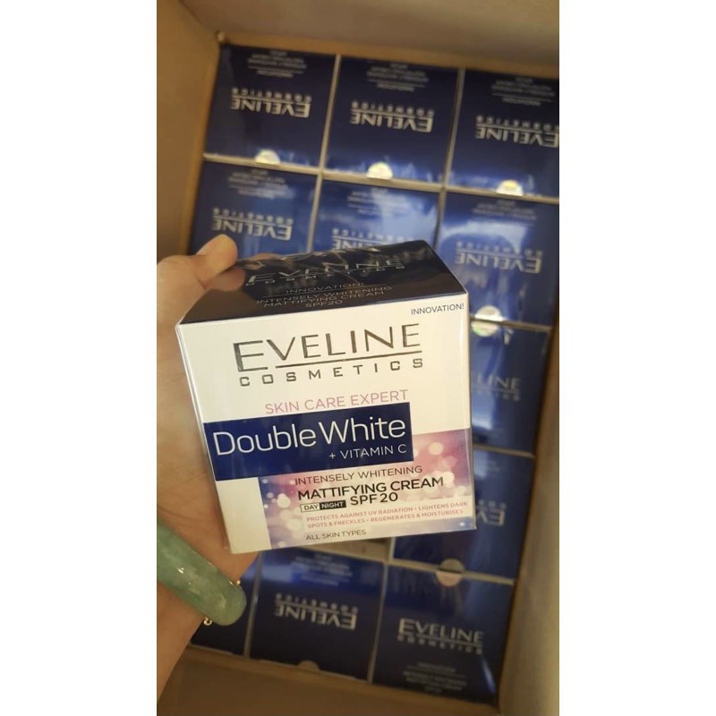 [Deal 99k] Kem Dưỡng Eveline Double White Hỗ Trợ Dưỡng Sáng Ngày &amp; Đêm 50ML