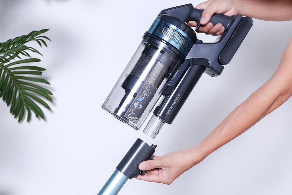 Máy hút bụi không dây Samsung VS15A6031R1/SV, Jet60 Turbo lực hút mạnh 150W - Hàng chính hãng