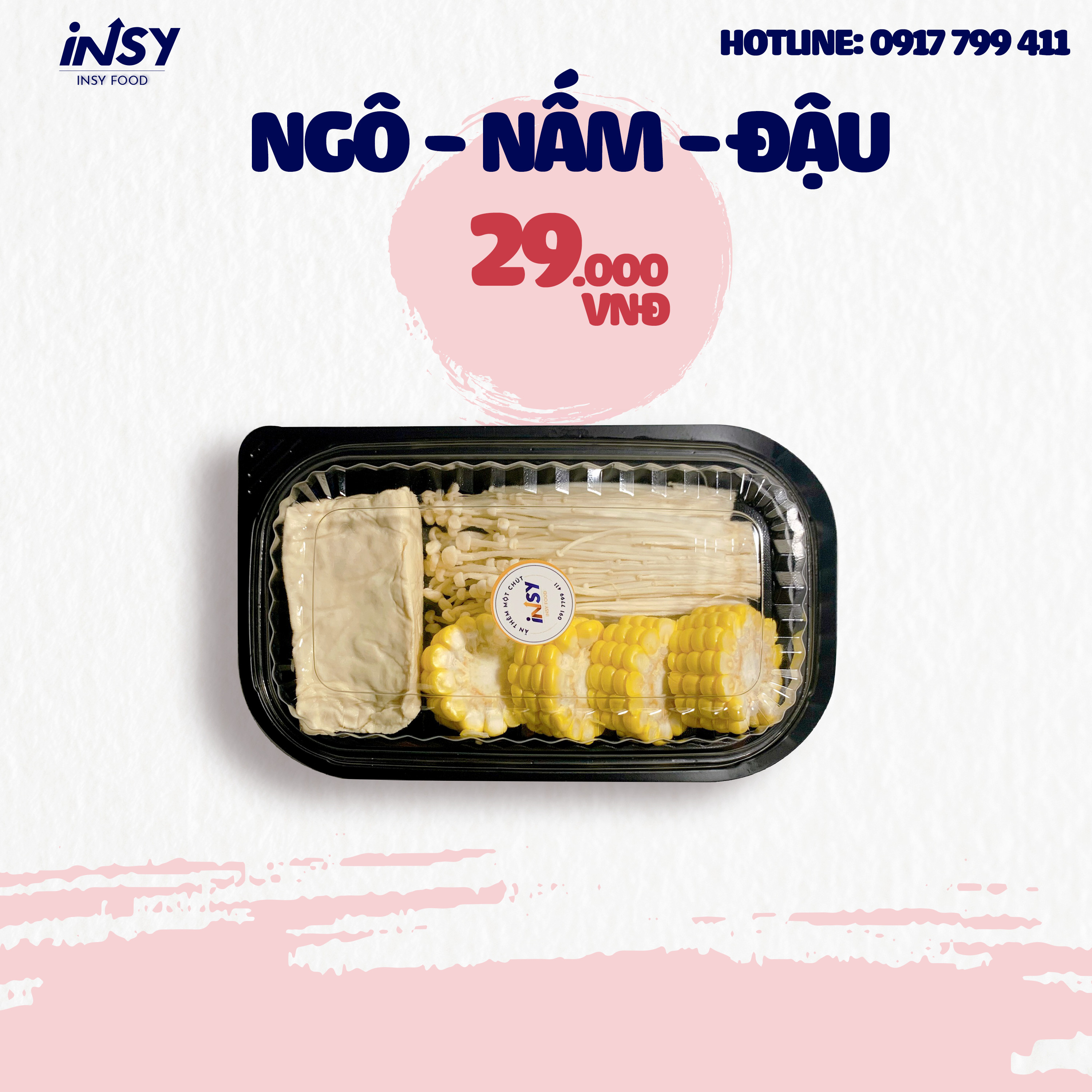Khay nhúng lẩu Ngô - Nấm - Đậu