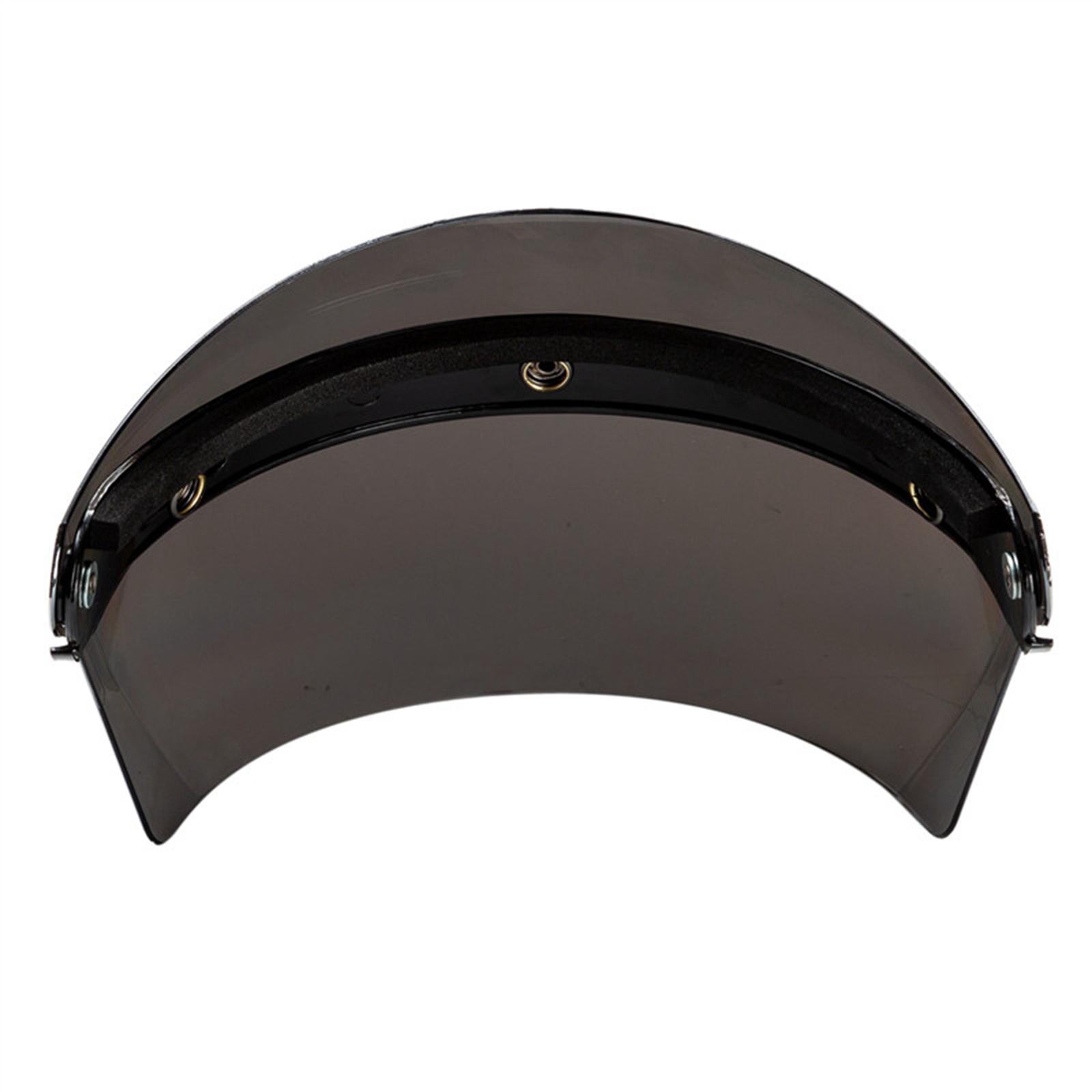 2Pcs Retro Open Face Helmet Visor Wind Shield Lens Anti-fog Anti-scratch