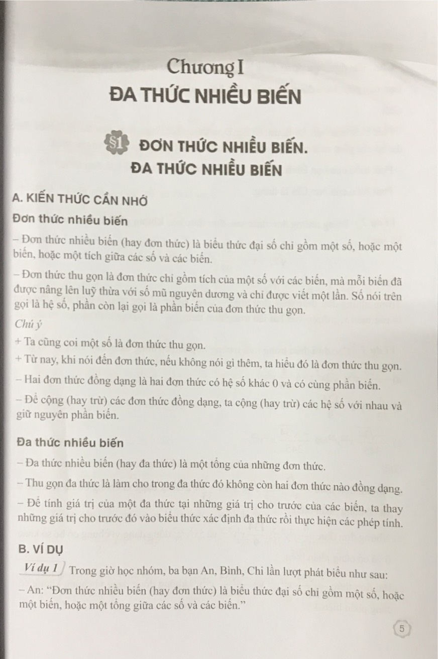 Bài Tập Toán Lớp 8 Tập 1 - Bộ Cánh Diều