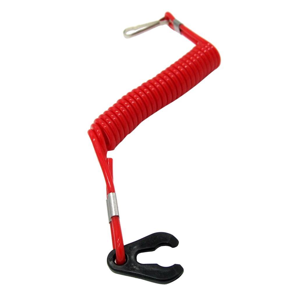 Motor Kill Stop Switch Safety Tether Lanyard for Outboard Motor Parts