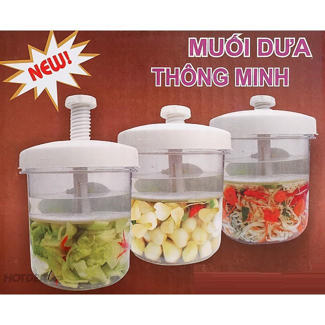 Hộp muối dưa cà thông minh 5L Kích Thước Lớn - đồ dùng nhà bếp ủ kimchi cao cấp