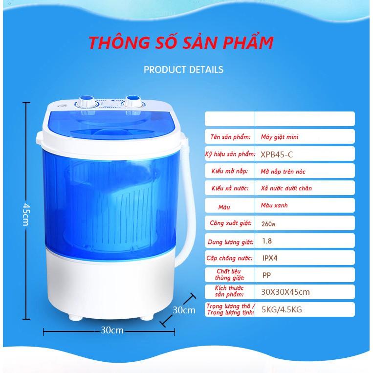 HM1090 Máy giặt mini Xiaoe lồng giặt trong suốt máy giặt mini giặt đồ trẻ em vinhthuan.shop