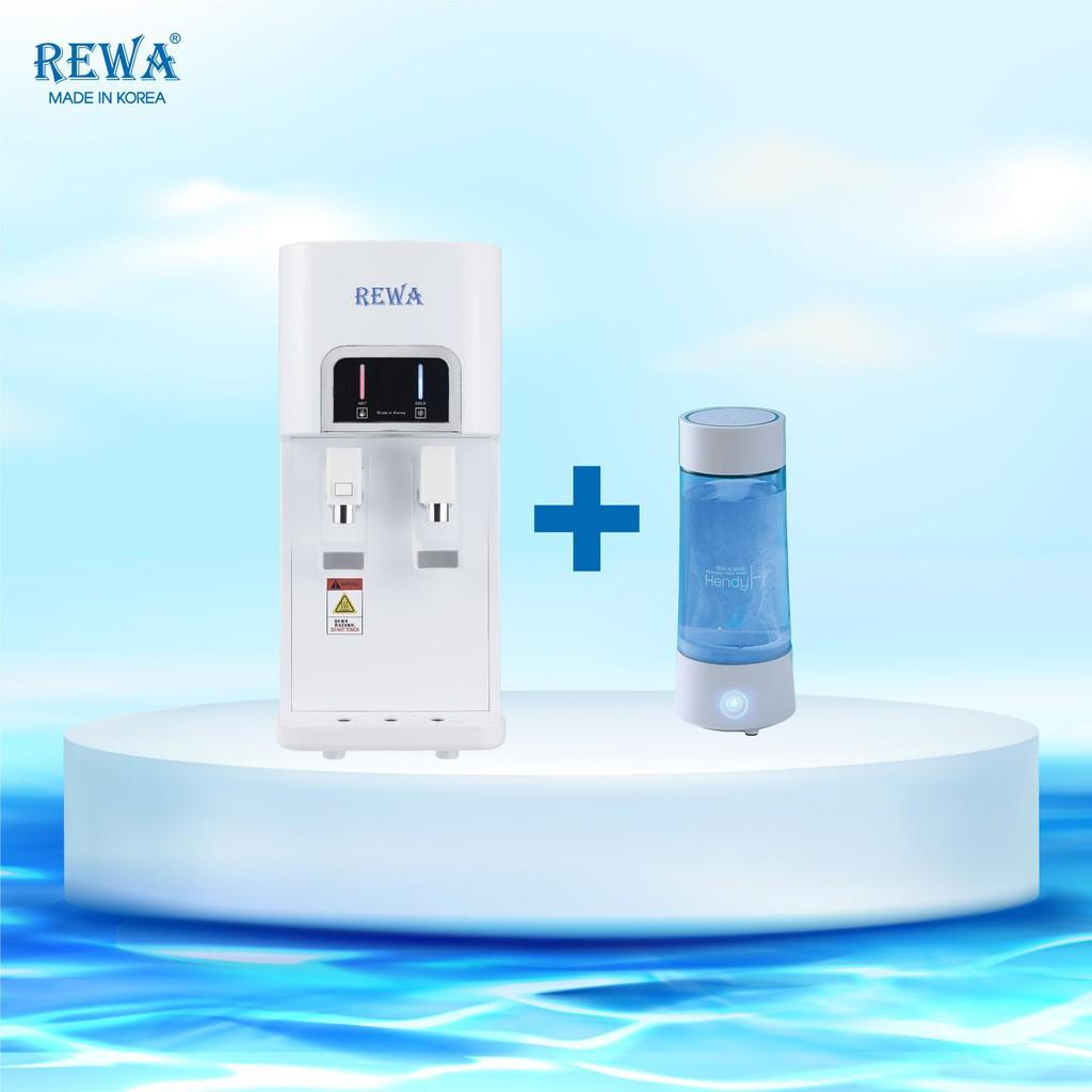 Combo Máy lọc nước nóng lạnh để bàn REWA RW-NA-218 + Máy Hydrogen Hendy (HÀNG CHÍNH HÃNG)