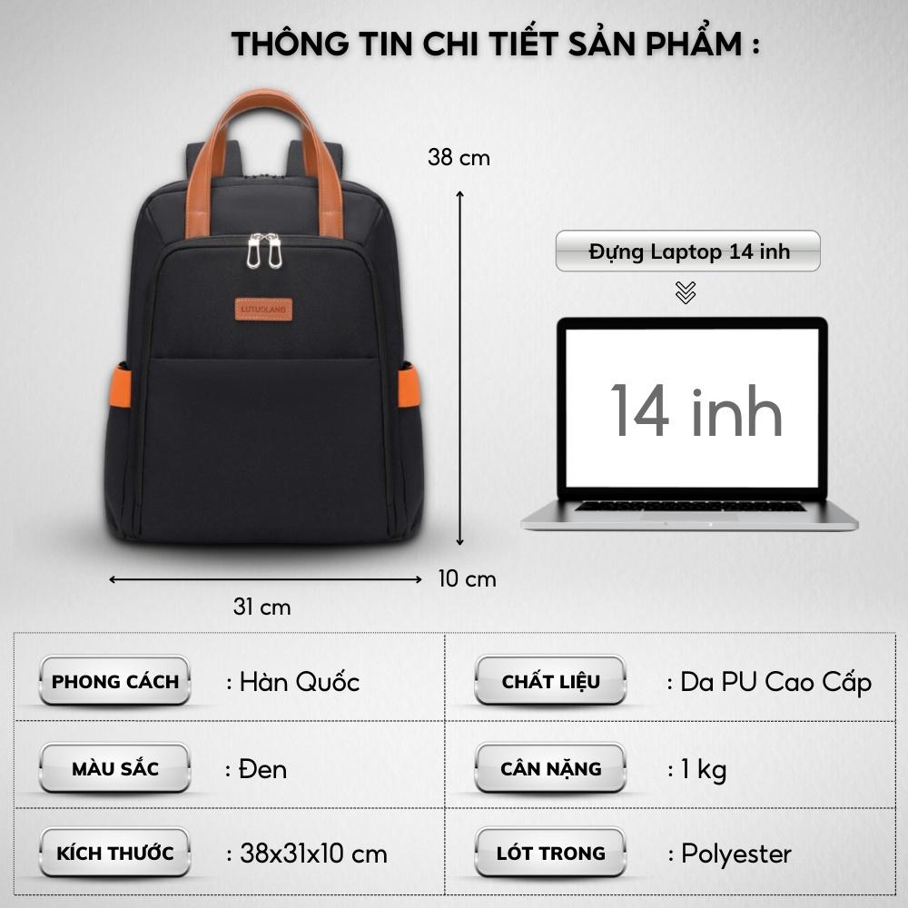 Balo Vải Thời Trang Ulzzang Nữ,vải Canvas Cao Cấp,đựng Laptop 15,6 Inh , Kiểu Dáng Trẻ Trung, Cá Tính -