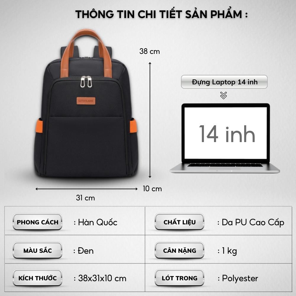 Balo Vải Thời Trang Ulzzang Nữ,vải Canvas Cao Cấp,đựng Laptop 15,6 Inh , Kiểu Dáng Trẻ Trung, Cá Tính