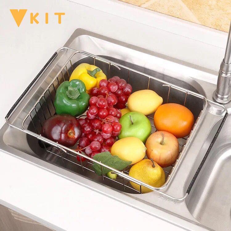 Giỏ rút inox đặt chậu rửa (có thể co giãn kích thước)  G01