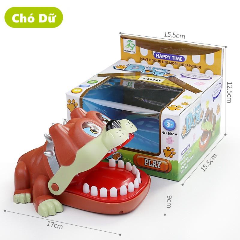 Đồ chơi Lắt Léo CÁ SẤU BULLDOG Cắn Ngón Tay Không Đau Có Đèn Âm Thanh Dành Cho Trẻ em Người lớn Đồ Chơi Giải Trí Thú Vị