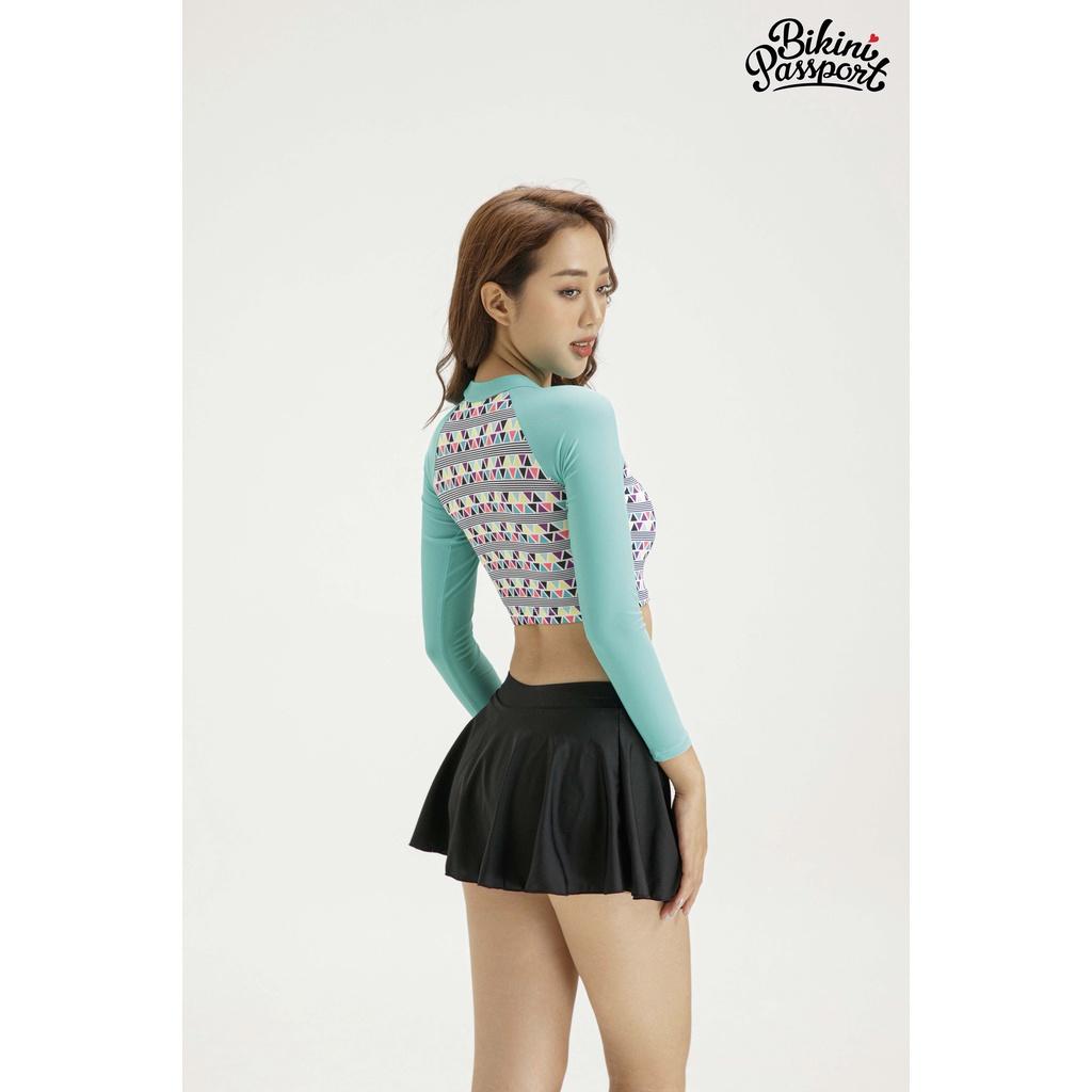Áo bơi NỮ lẻ BIKINI PASSPORT kiểu tay dài Basic - màu Tribal - BS202_TRI