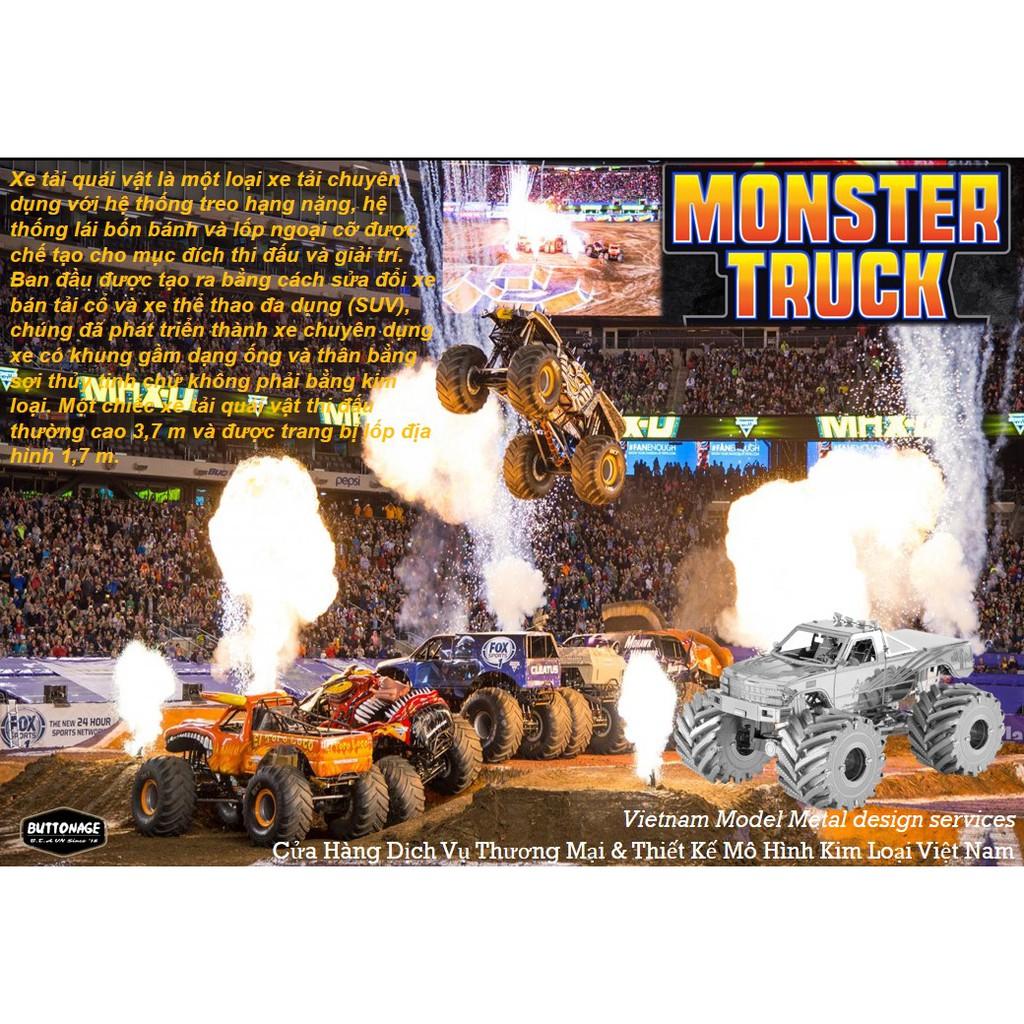 Mô Hình Lắp Ráp 3d Xe Đua Monster Truck