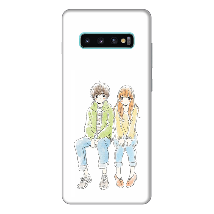 Ốp lưng cho điện thoại Samsung S10 Plus hình Anh và Em